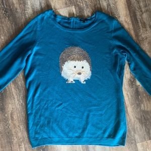 Blue hedgehog sweater shirt
